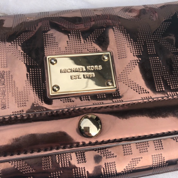 Michael Kors Bronze Shoulder Handbag - Picture 2 of 8